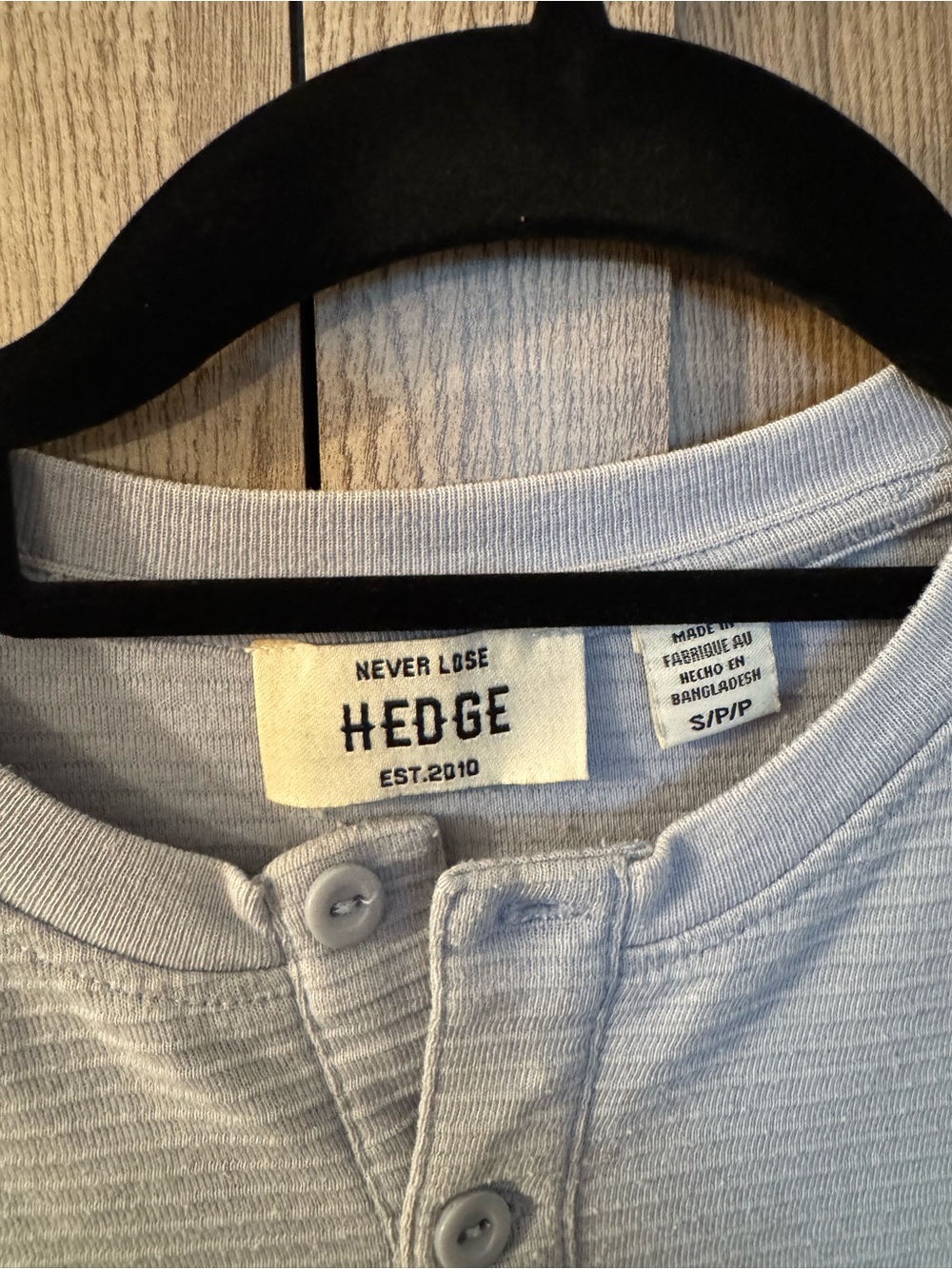 Never Lose Hedge Light Gray Henley Shirt